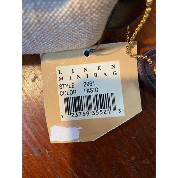 Etienne Aigner Linen MiniBag Style 2961 - Picture 7 of 11